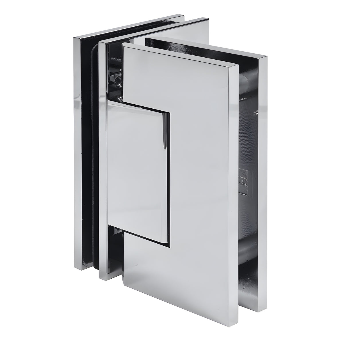 CRL Polished Chrome Trento 90 Degree Glass-to-Glass Hinge