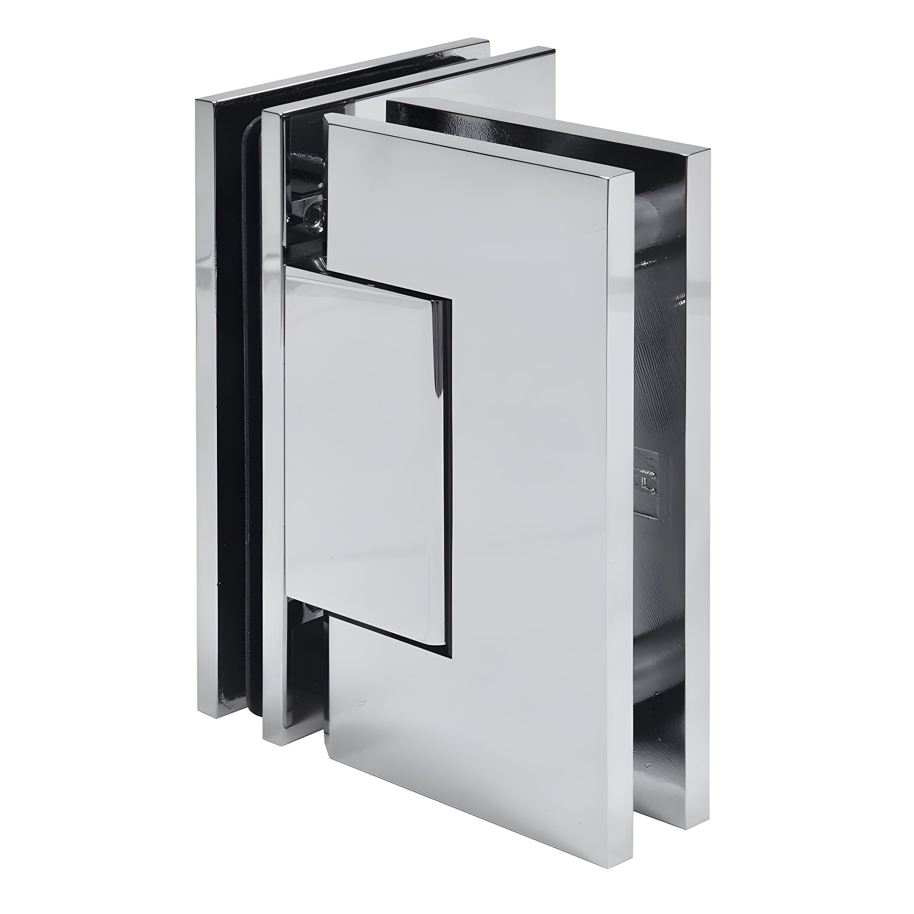 CRL Polished Chrome Trento 90 Degree Glass-to-Glass Hinge