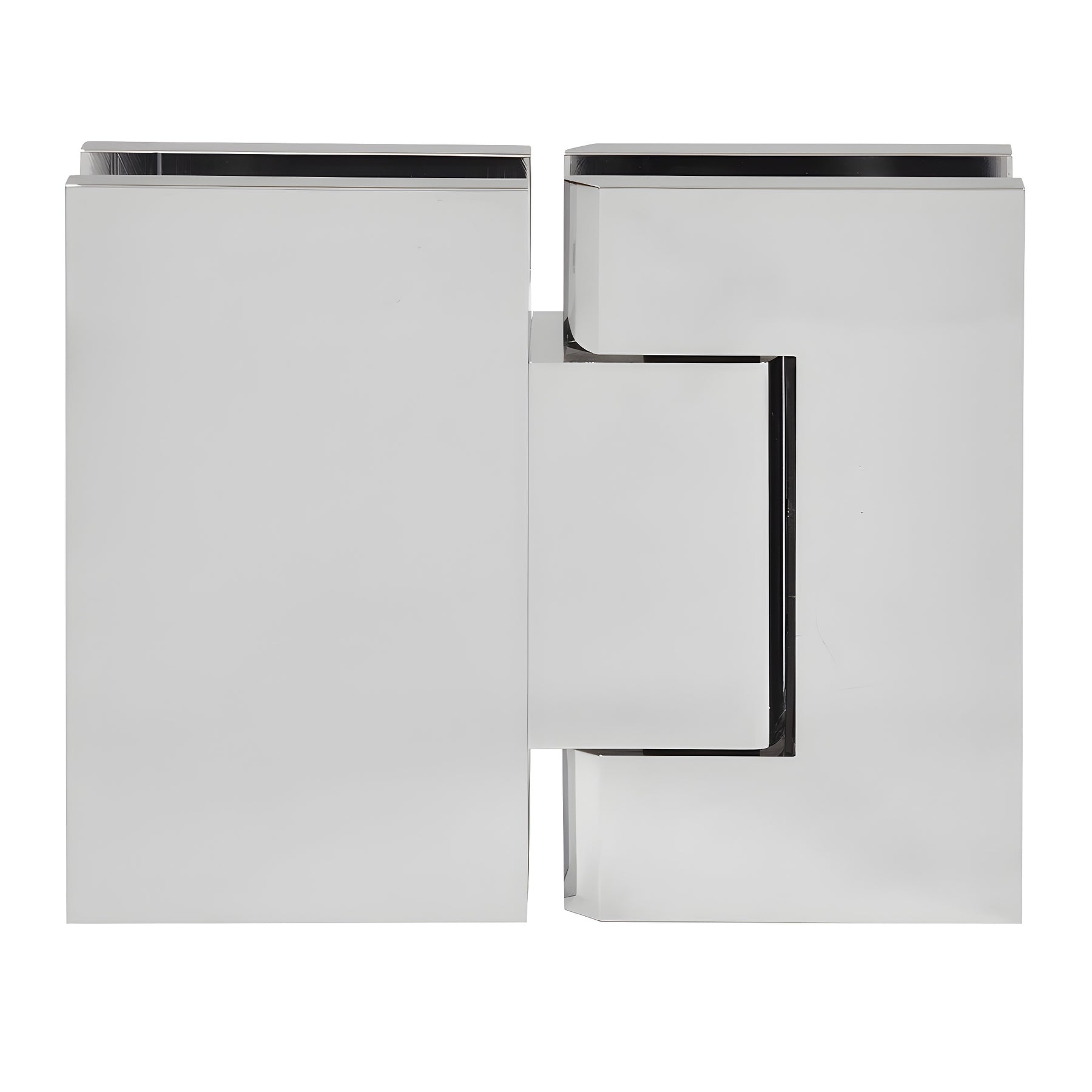 CRL Polished Chrome Trento 180 Degree Glass-to-Glass Hinge