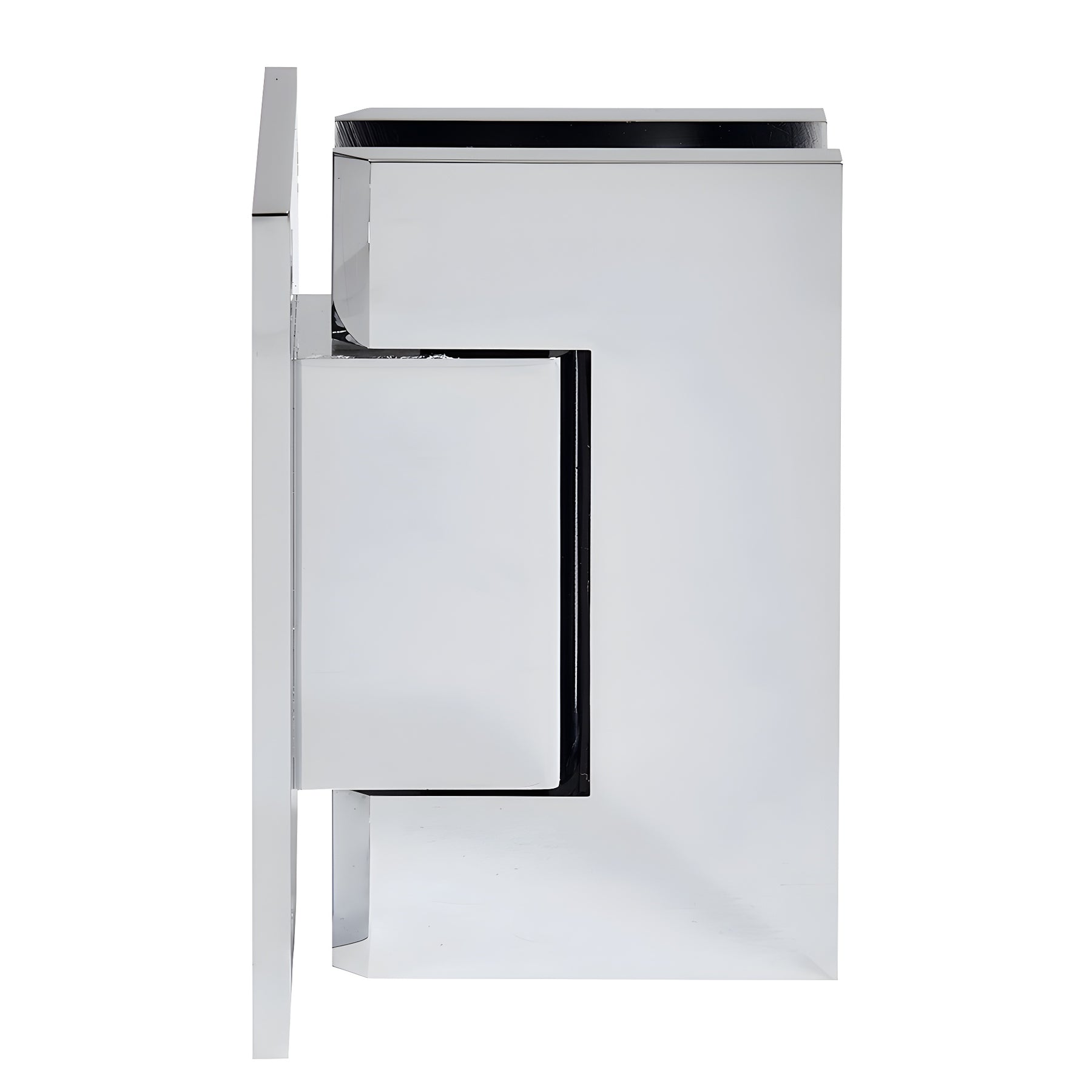 CRL Shower Door Hinge Swinging Polished Chrome Trento Full Back Hinge