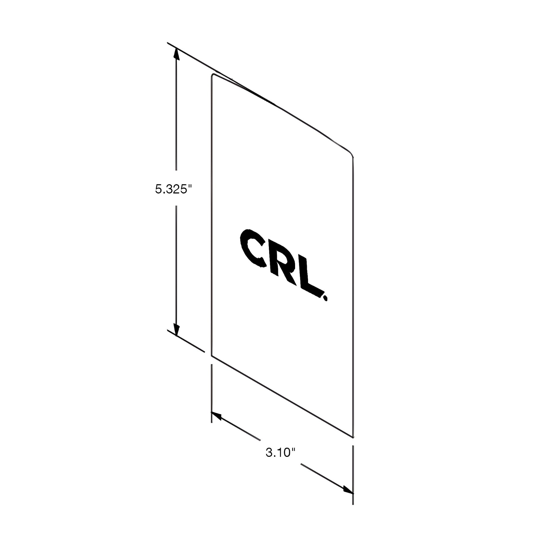 CRL TurboFlex Top-mount Brushed Stainless End Cap