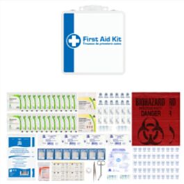 Type 2, Medium Basic First Aid Kits (Z1220-17), Metal Box- 1 Each