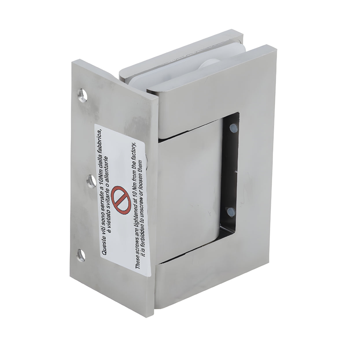 CRL Satin Nickel Vernon Oil Dynamic Wall Mount Offset Back Plate - Hold Open Hinge
