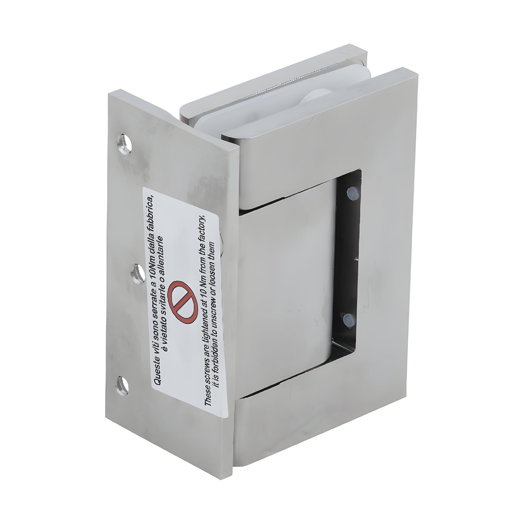 CRL Satin Nickel Vernon Oil Dynamic Wall Mount Offset Back Plate - Hold Open Hinge