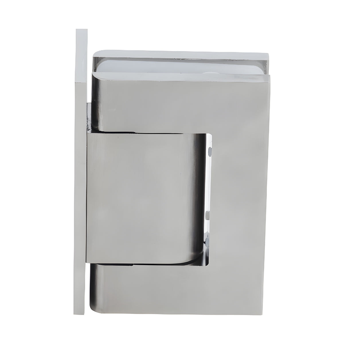 CRL Satin Nickel Vernon Oil Dynamic Wall Mount Offset Back Plate Hinge