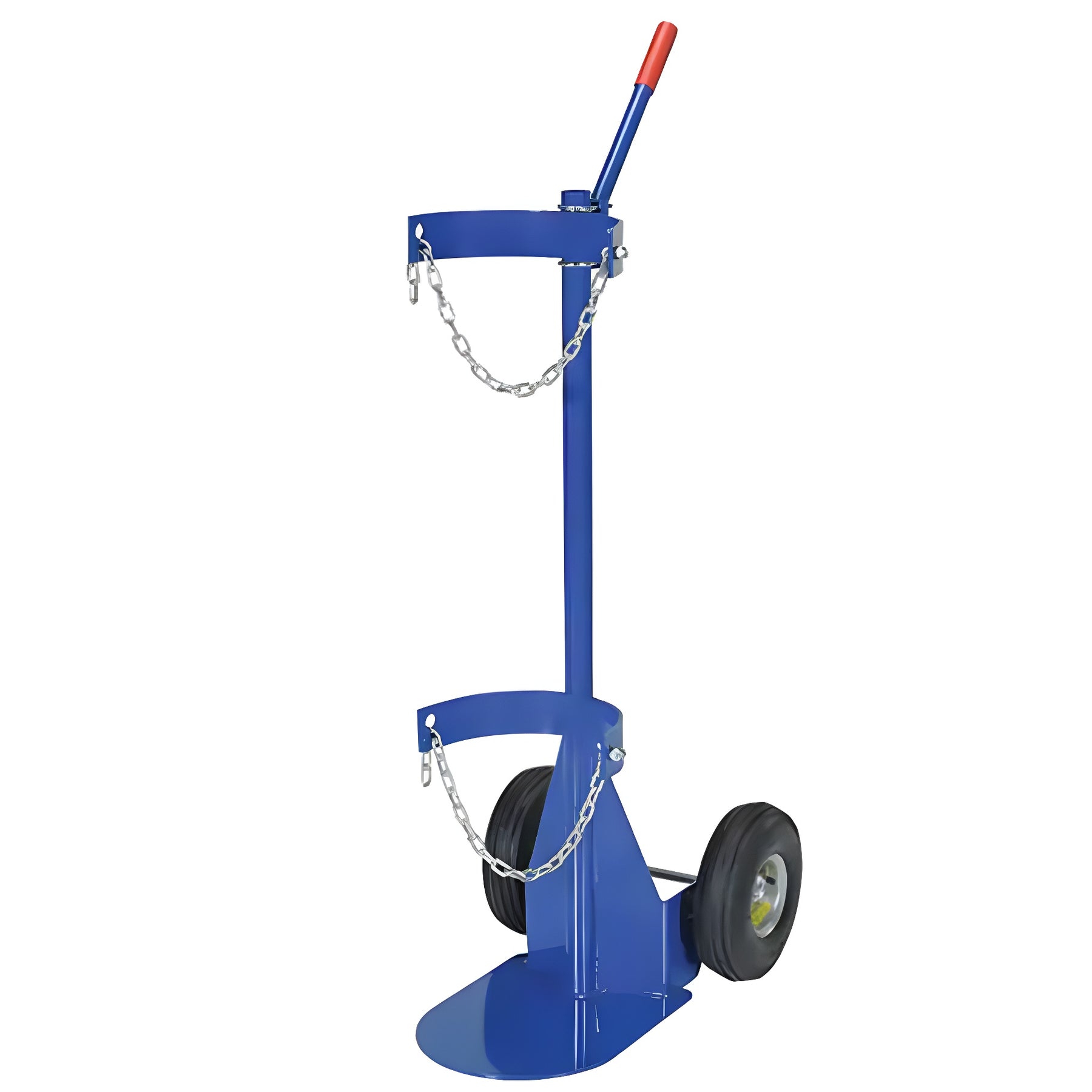 Vestil Gas Cylinder Cart, Pneumatic Wheels, 12" W x 15-1/2" L Base, 500 lbs - 1 EA