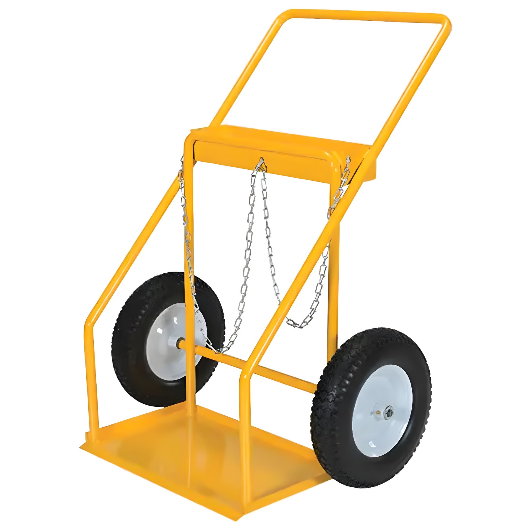 Vestil Gas Cylinder Cart, Rubber Wheels, 22" W x 14-1/8" L Base, 250 lbs - 1 EA