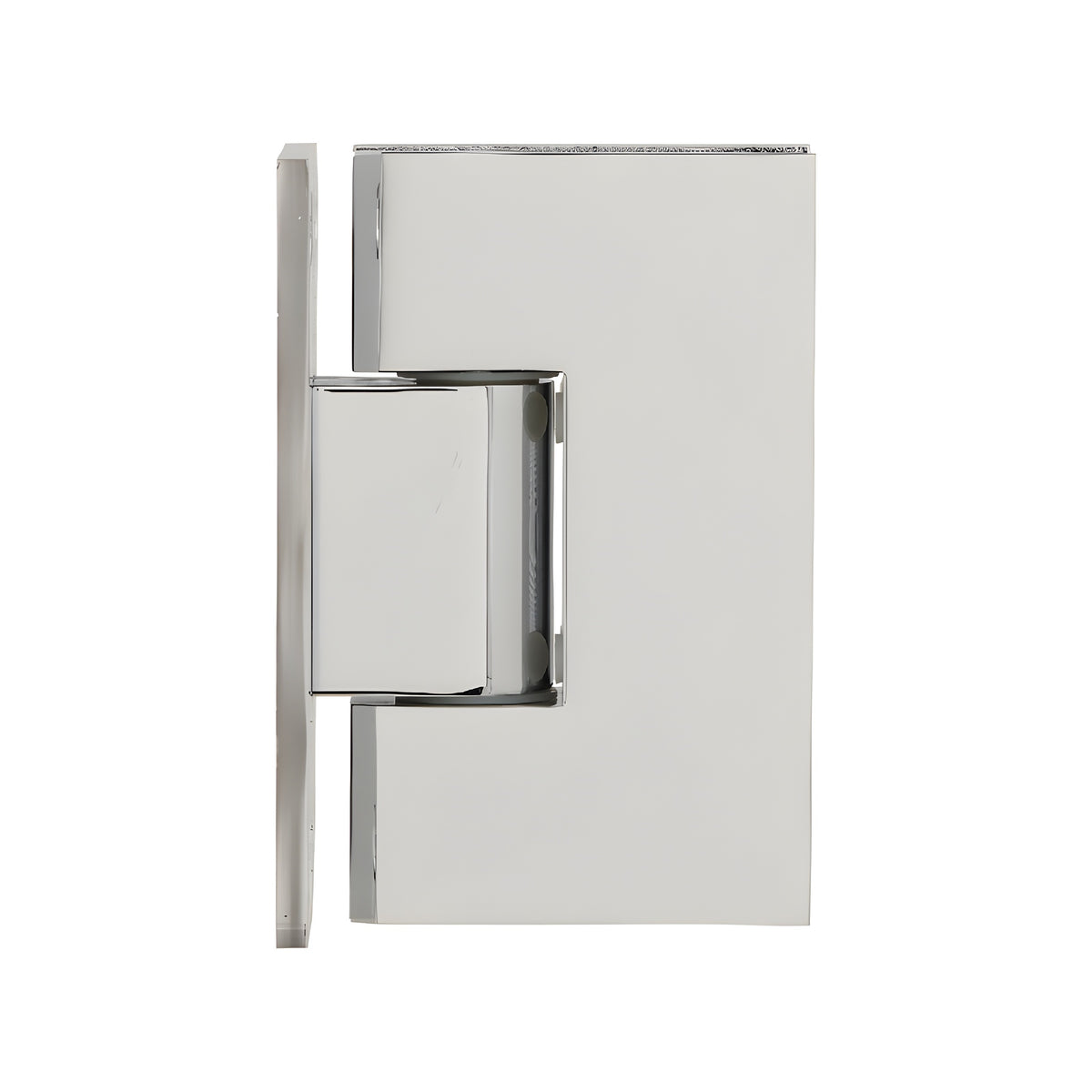 CRL Polished Chrome Victoria Series Wall Mount Full Back Plate Hinge
