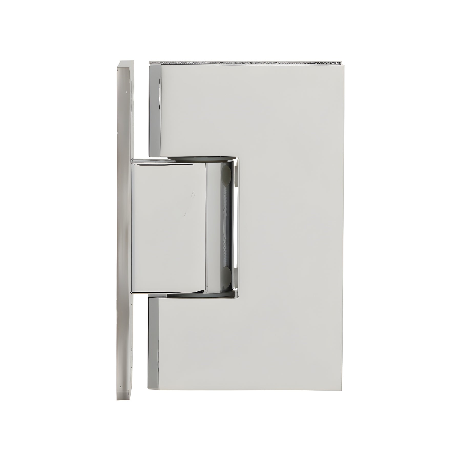 CRL Polished Chrome Victoria Series Wall Mount Full Back Plate Hinge