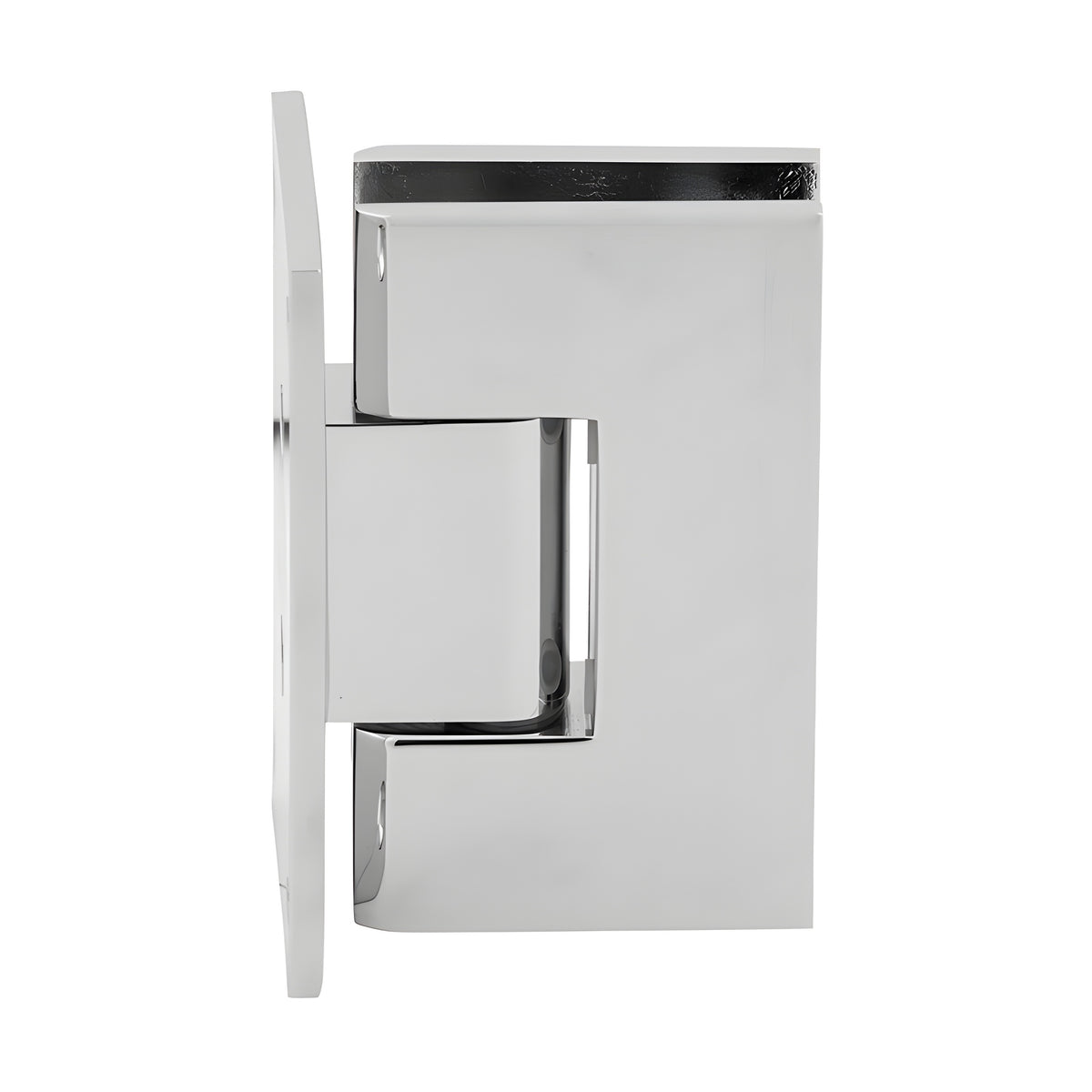 CRL Polished Chrome Vienna 037 Series Wall Mount Full Back Plate Hinge