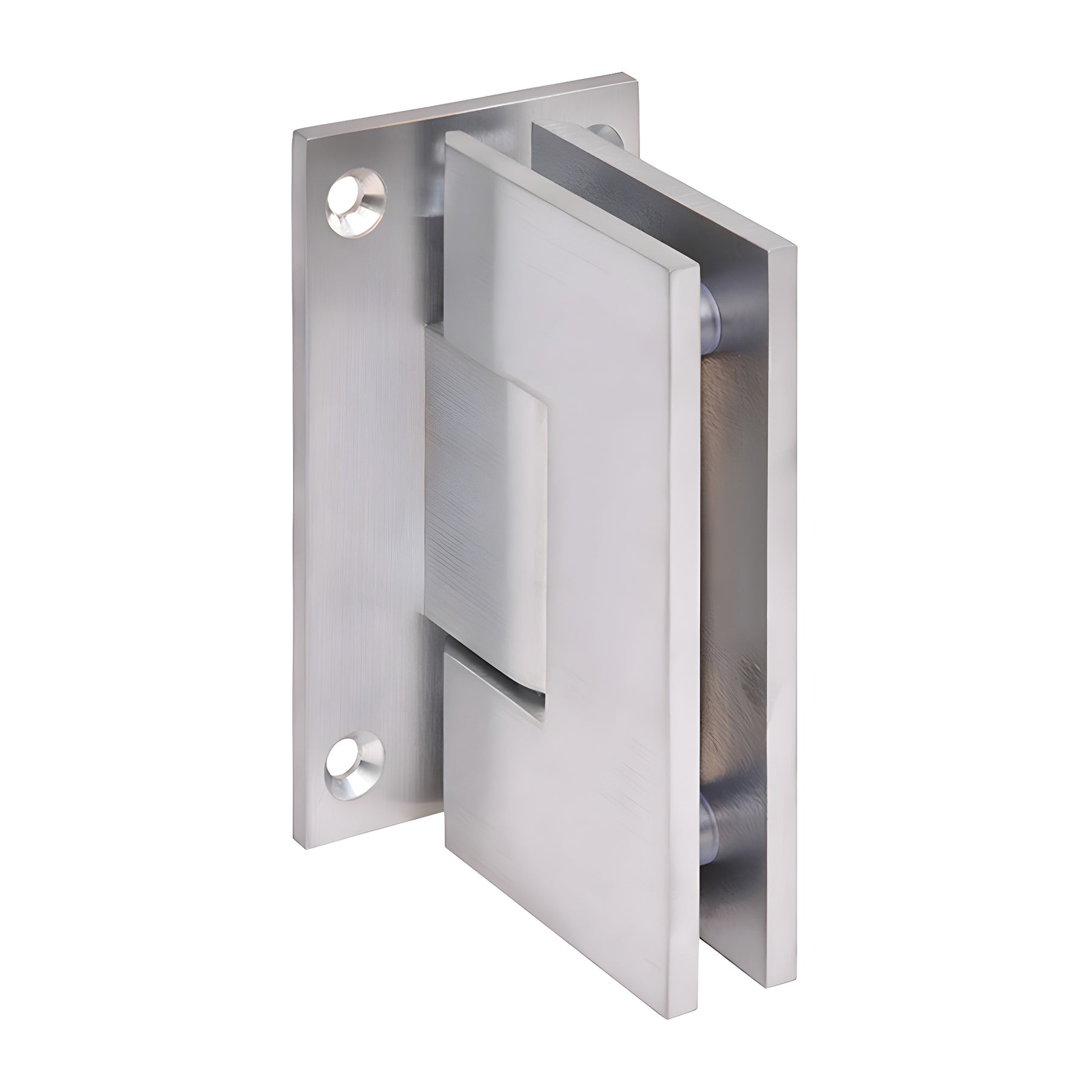 CRL Brushed Chrome Vienna 037 Series Wall Mount Full Back Plate Hinge