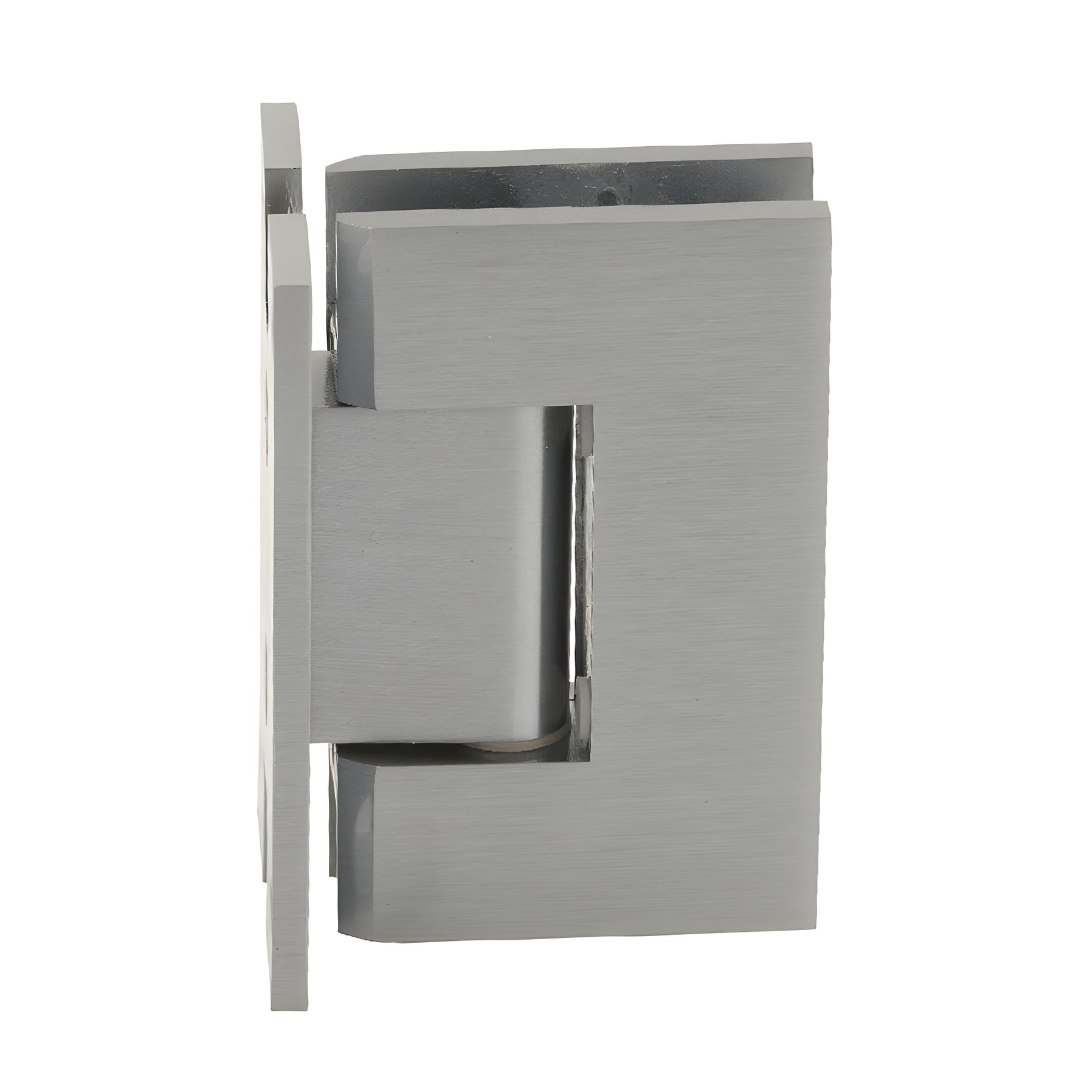 CRL Brushed Nickel Vienna 037 Series Wall Mount 'H' Back Plate Hinge