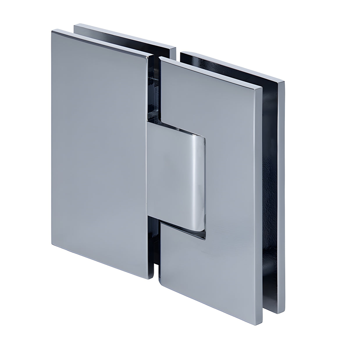 CRL Polished Chrome Vienna 380 Series Adjustable 180 Degree Glass-to-Glass Hinge