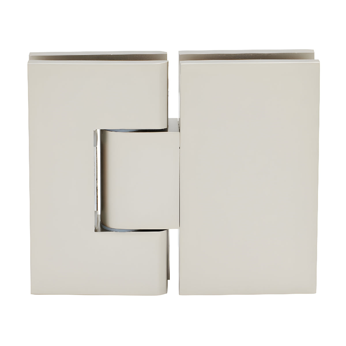CRL Satin Nickel Vienna 380 Series Adjustable 180 Degree Glass-to-Glass Hinge