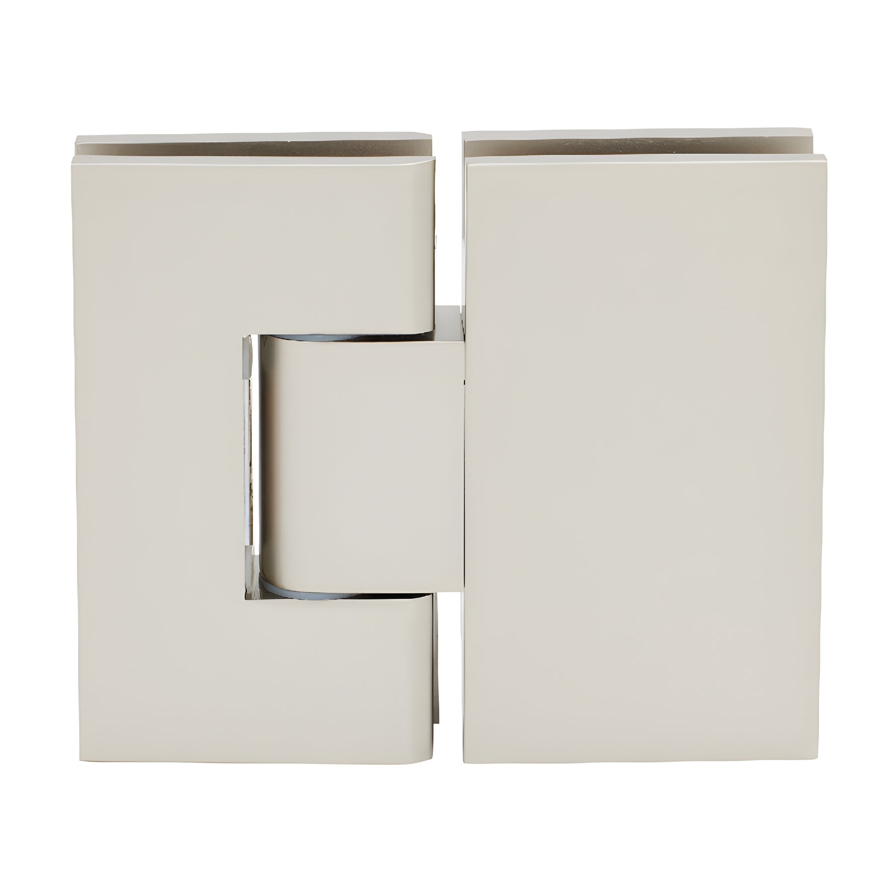 CRL Satin Nickel Vienna 380 Series Adjustable 180 Degree Glass-to-Glass Hinge
