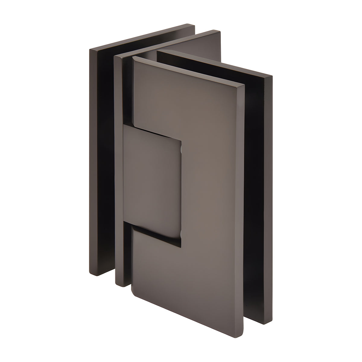 CRL Matte Gun Metal Vienna 092 Series 90 Degree Glass-to-Glass Hinge