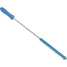 Vikan 0.375" Valve Brush, Stiff Bristles, 20" Long, Blue- 1 Ea