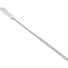 Vikan 0.375" Valve Brush, Stiff Bristles, 20" Long, White- 1 Ea
