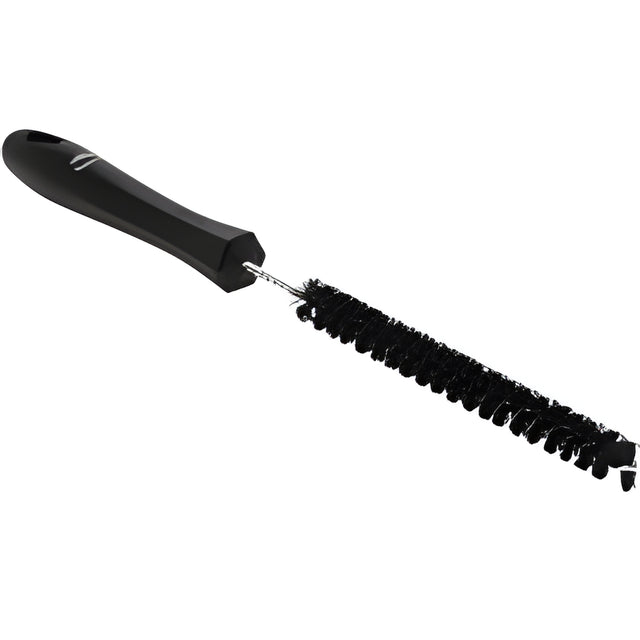 Vikan 0.6" Drain Cleaning Brush, Stiff Bristles, 12-1/5" Long, Black