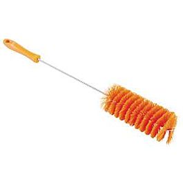 Vikan 2.4" Valve Brush, Medium Bristles, 20" Long, Orange - 1 Ea