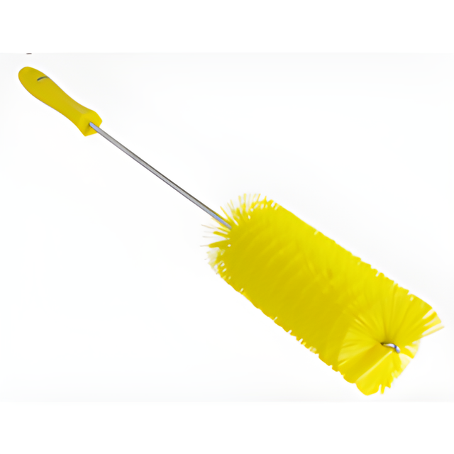 Vikan 2.4" Valve Brush, Medium Bristles, 20" Long, Yellow – 1 Ea