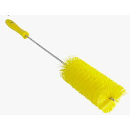 Vikan 2.4" Valve Brush, Medium Bristles, 20" Long, Yellow - 1 Ea