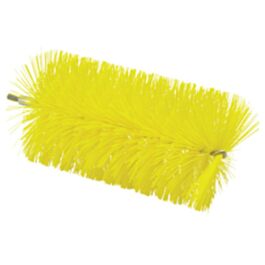 Vikan 3.5" Brush for Flex Rod, Medium Bristles, 7-7/10" Long, Yellow - 1 Ea