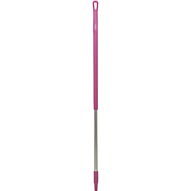 Vikan Aluminum Handle Euro Threaded Tip, 1-1/4" Diameter, 51" Length, PInk