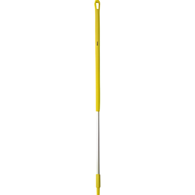 Vikan Aluminum Handle Euro Threaded Tip, 1-1/4" Diameter, 51" Length, Yellow