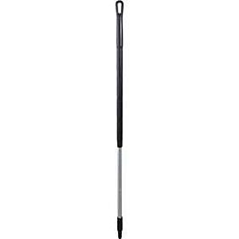Vikan Aluminum Handle Euro Threaded Tip, 1-1/4" Diameter, 51" Length, Black- 1 Each