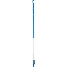Vikan Aluminum Handle Euro Threaded Tip, 1-1/4" Diameter, 51" Length, Blue- 1 Each