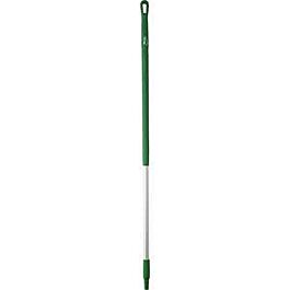 Vikan Aluminum Handle Euro Threaded Tip, 1-1/4" Diameter, 51" Length, Green- 1 Each