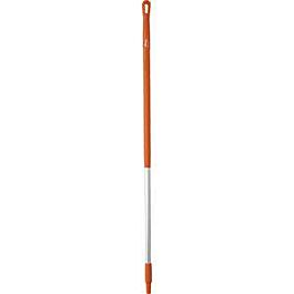 Vikan Aluminum Handle Euro Threaded Tip, 1-1/4" Diameter, 51" Length, Orange- 1 Each