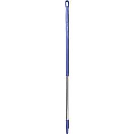 Vikan Aluminum Handle Euro Threaded Tip, 1-1/4" Diameter, 51" Length, Purple- 1 Each