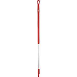 Vikan Aluminum Handle Euro Threaded Tip, 1-1/4" Diameter, 51" Length, Red- 1 Each