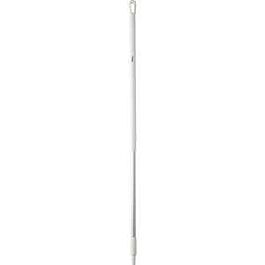 Vikan Aluminum Handle Euro Threaded Tip, 1-1/4" Diameter, 51" Length, White- 1 Each