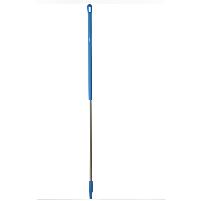 Vikan Aluminum Handle Euro Threaded Tip, 1-1/4" Diameter, 59" Length, Blue