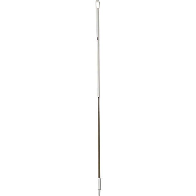 Vikan Aluminum Handle Euro Threaded Tip, 1-1/4" Diameter, 59" Length, White