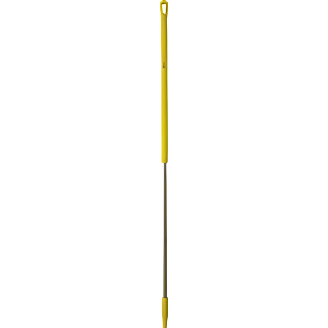 Vikan Aluminum Handle Euro Threaded Tip, 1-1/4" Diameter, 59" Length, Yellow