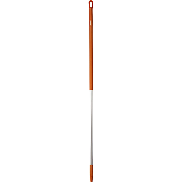 Vikan Aluminum Handle Euro Threaded Tip, 1-1/4" Diameter, 59" Length, Orange