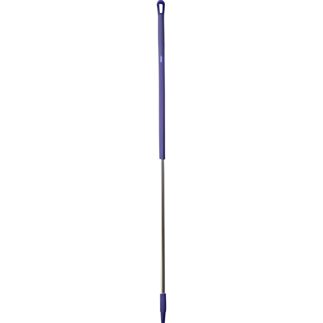 Vikan Aluminum Handle Euro Threaded Tip, 1-1/4" Diameter, 59" Length, Purple