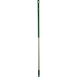 Vikan Aluminum Handle Euro Threaded Tip, 1-1/4" Diameter, 59" Length, Green- 1 Each