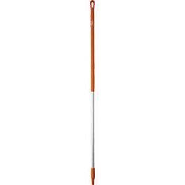 Vikan Aluminum Handle Euro Threaded Tip, 1-1/4" Diameter, 59" Length, Orange- 1 Each