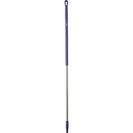Vikan Aluminum Handle Euro Threaded Tip, 1-1/4" Diameter, 59" Length, Purple- 1 Each