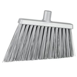 Vikan Angle Broom Head, X-Coarse Bristles, 12", Polyester, Gray- 1 Each