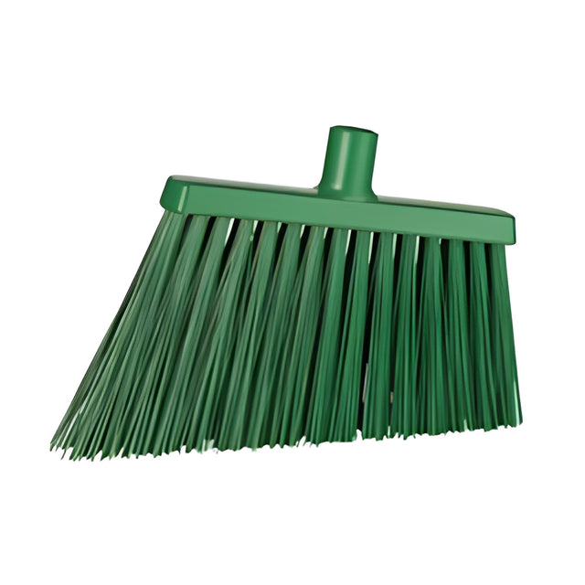 Vikan Angle Broom Head, X-Coarse Bristles, 12", Polyester, Green