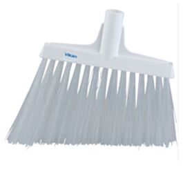Vikan Angle Broom Head, X-Coarse Bristles, 12", Polyester, Red- 1 Each