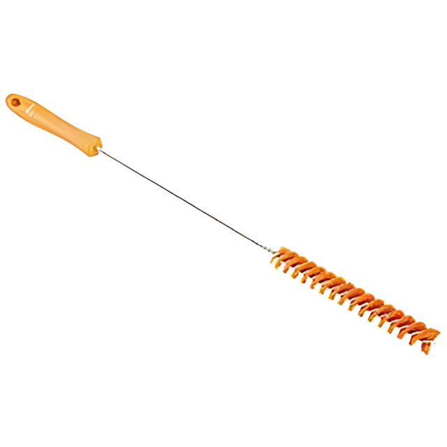 Vikan Brush, Medium Bristles, 0.9" Wide, 20" Long, Orange- 1 Ea