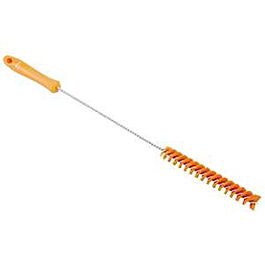 Vikan Brush, Medium Bristles, 0.9" Wide, 20" Long, Orange- 1 Ea