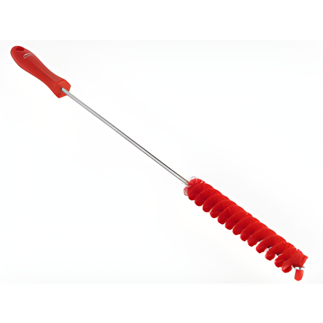 Vikan Brush, Medium Bristles, 0.9" Wide, 20" Long, Red – 1 Ea